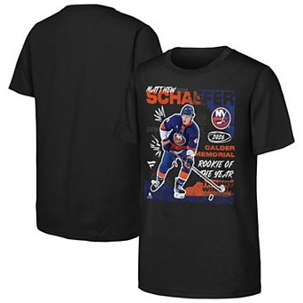 Youth Fanatics Matthew Schaefer Black New York Islanders 2026 Calder Memorial Trophy Winner T-Shirt