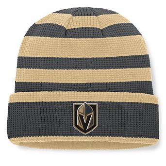 Men's Fanatics Charcoal/Gold Vegas Golden Knights Fundamental Steady Cuffed Knit Hat