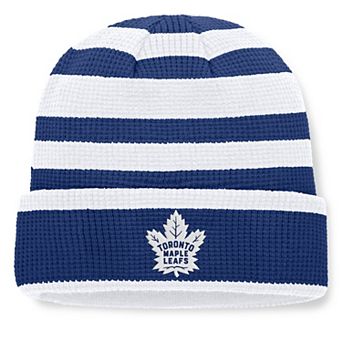 Men's Fanatics Blue/White Toronto Maple Leafs Fundamental Steady Cuffed Knit Hat