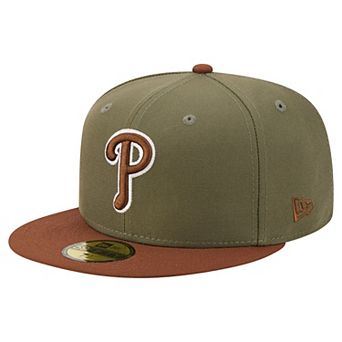 Men's New Era Olive/Brown Philadelphia Phillies Color Pack 59FIFTY Fitted Hat