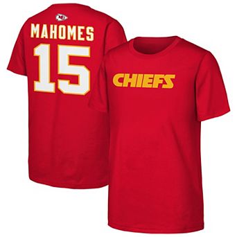 Youth Outerstuff Patrick Mahomes Red Kansas City Chiefs Name & Number T-Shirt