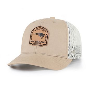Men's '47 Khaki New England Patriots Bonehide Trucker Adjustable Hat