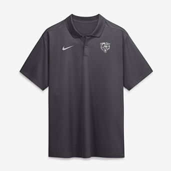 Men's Nike Anthracite Chicago Bears Fractal Logo Victory Dri-FIT Polo