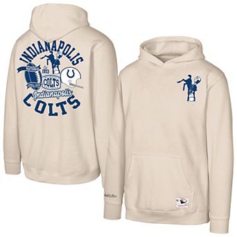 Youth Mitchell & Ness Natural Indianapolis Colts Sport Magnet Hoodie