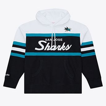 Men's Mitchell & Ness Black San Jose Sharks Head Coach Hoodie