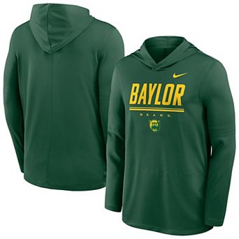 Men's Nike Green Baylor Bears 2026 Sideline Dri-FIT Lightweight Hooded Top
