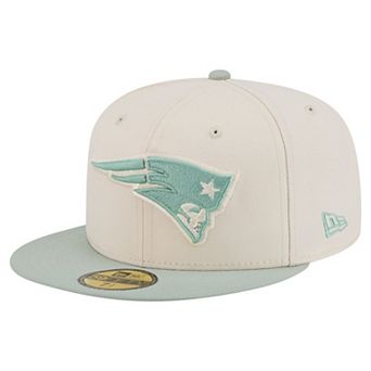 Men's New Era Cream/Light Green New England Patriots Color Pack 59FIFTY Fitted Hat