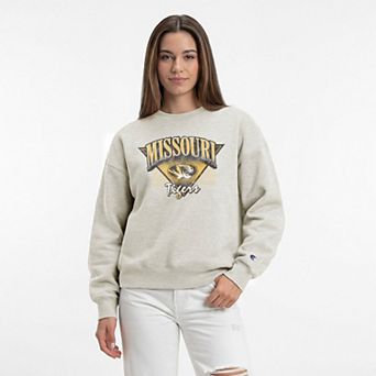 Women's Champion Oatmeal Missouri Tigers All-Star Weave Sweatshirt