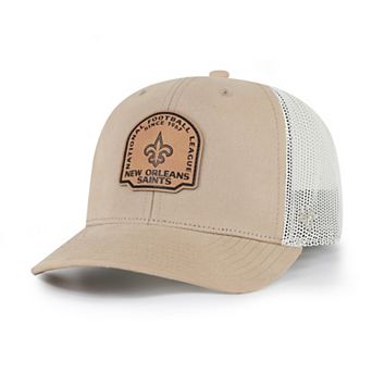 Men's '47 Khaki New Orleans Saints Bonehide Trucker Adjustable Hat