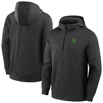 Men's Nike Black Baylor Bears Coaches Dri-FIT Half-Zip Hoodie