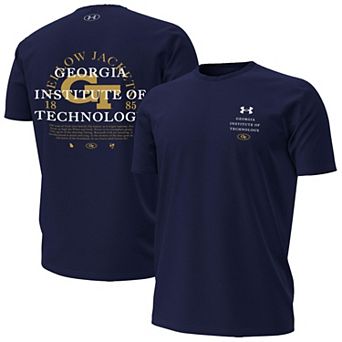 Men's Under Armour Navy Georgia Tech Yellow Jackets 2026 Sideline HeatGear T-Shirt