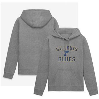 Men's Fanatics Heather Gray St. Louis Blues Victory Arch Pullover Hoodie