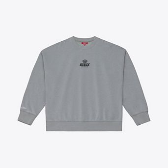 Women's Mitchell & Ness Gray Los Angeles Kings Core Essentials Sweatshirt