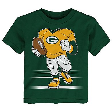 Toddler Outerstuff Green Green Bay Packers Game Fit T-Shirt