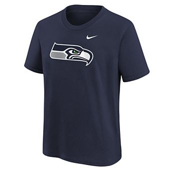 Youth Nike College Navy Seattle Seahawks Logo T-Shirt