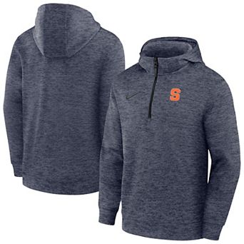 Men's Nike Navy Syracuse Orange Coaches Dri-FIT Half-Zip Hoodie