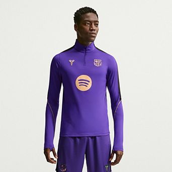 Men's Nike Purple Barcelona 2026/27 Away Strike Drill Dri-FIT Quarter-Zip Top