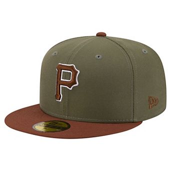Men's New Era Olive/Brown Pittsburgh Pirates Color Pack 59FIFTY Fitted Hat