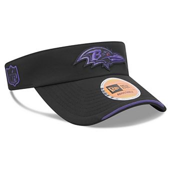 Men's New Era Black Baltimore Ravens 2026 Sideline Adjustable Visor