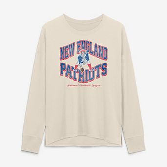 Women's Fanatics Cream New England Patriots Heritage Legacy Long Sleeve T-Shirt