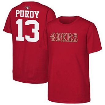 Youth Outerstuff Brock Purdy Scarlet San Francisco 49ers Name & Number T-Shirt