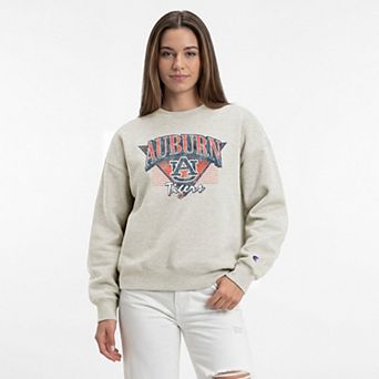 Women's Champion Oatmeal Auburn Tigers All-Star Weave Sweatshirt