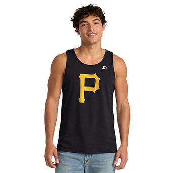 Men's Starter Black Pittsburgh Pirates Tank Top