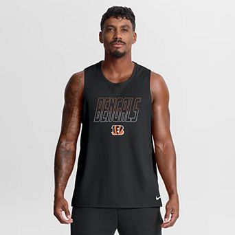 Men's Nike Black Cincinnati Bengals Kickoff Miler Dri-FIT Tank​ Top