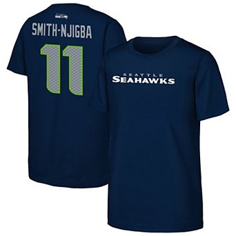 Youth Outerstuff Jaxon Smith-Njigba College Navy Seattle Seahawks Name & Number T-Shirt