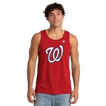 Men's Starter Red Washington Nationals Tank Top