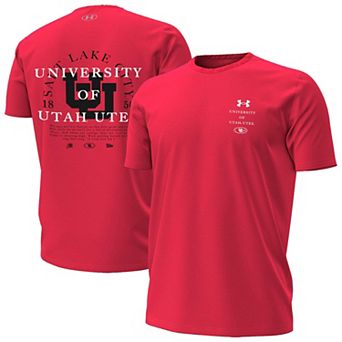 Men's Under Armour Red Utah Utes 2026 Sideline Performance T-Shirt