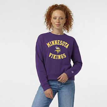 Women's Champion Purple Minnesota Vikings Heart & Soul Powerblend Sweatshirt