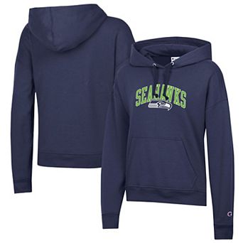 Women's Champion College Navy Seattle Seahawks Powerblend Hoodie