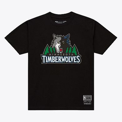 Men's Mitchell & Ness Black Minnesota Timberwolves Global Standard T-Shirt