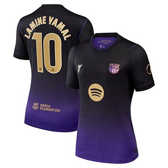 Women's Nike Lamine Yamal Purple Barcelona 2026/27 Away Stadium Replica Jersey