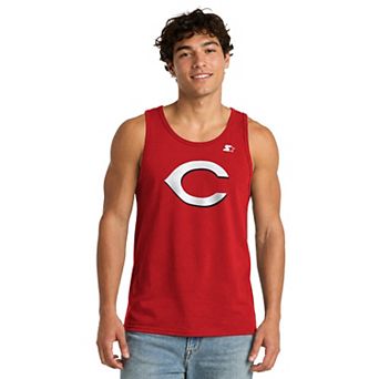 Men's Starter Red Cincinnati Reds Tank Top