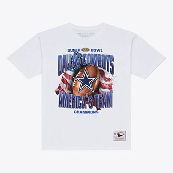 Men's Mitchell & Ness White Dallas Cowboys America's Team T-Shirt