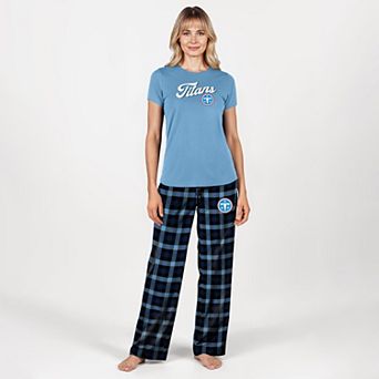 Women's Concepts Sport Light Blue Tennessee Titans Highland Sleep Set