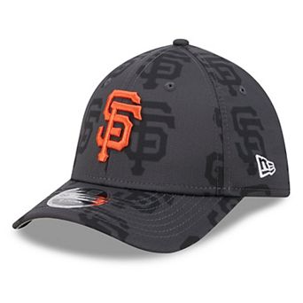 Men's New Era Gray San Francisco Giants Halftone 39THIRTY Flex Hat