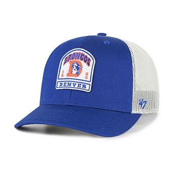 Men's '47 Royal Denver Broncos Throwback Headstone Trucker Adjustable Hat