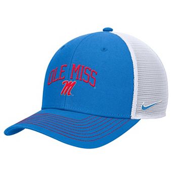 Men's Nike Powder Blue Ole Miss Rebels Rise Adjustable Trucker Hat