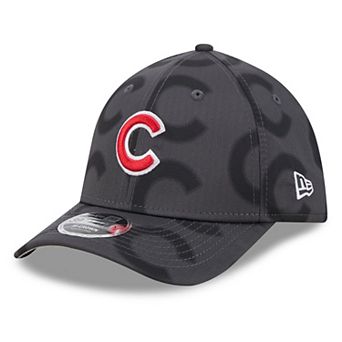 Men's New Era Gray Chicago Cubs Halftone 39THIRTY Flex Hat