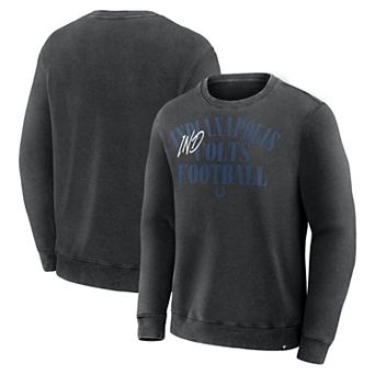 Men's Fanatics Black Indianapolis Colts Halftime Lead Relaxed Heavyweight French Terry Sweatshirt