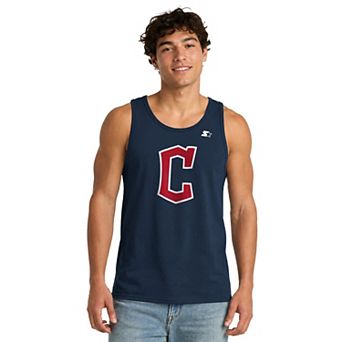 Men's Starter Navy Cleveland Guardians Tank Top