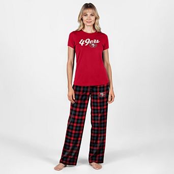 Women's Concepts Sport Scarlet San Francisco 49ers Highland Sleep Set