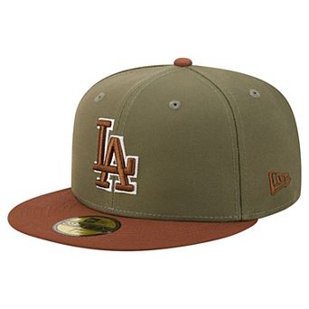Men's New Era Olive/Brown Los Angeles Dodgers Color Pack 59FIFTY Fitted Hat