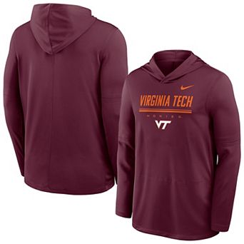 Men's Nike Maroon Virginia Tech Hokies 2026 Sideline Dri-FIT Lightweight Hooded Top