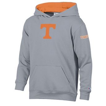 Youth Champion Heather Gray/Tennessee Orange Tennessee Volunteers Volume Fleece Hoodie
