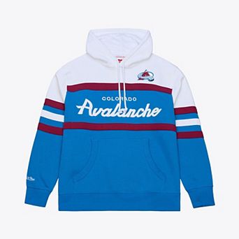 Men's Mitchell & Ness Blue Colorado Avalanche Head Coach Hoodie