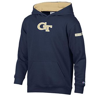 Youth Champion Navy/Gold Georgia Tech Yellow Jackets Volume Fleece Hoodie
